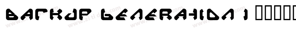 Backup Generation 1字体转换